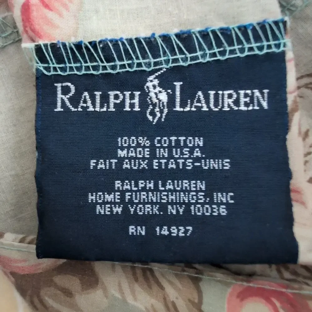 Ralph Lauren Charlette Rose Floral Standard Pillowcase Cotton Shabby Cottagecore